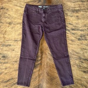 Mossimo burgundy jeans